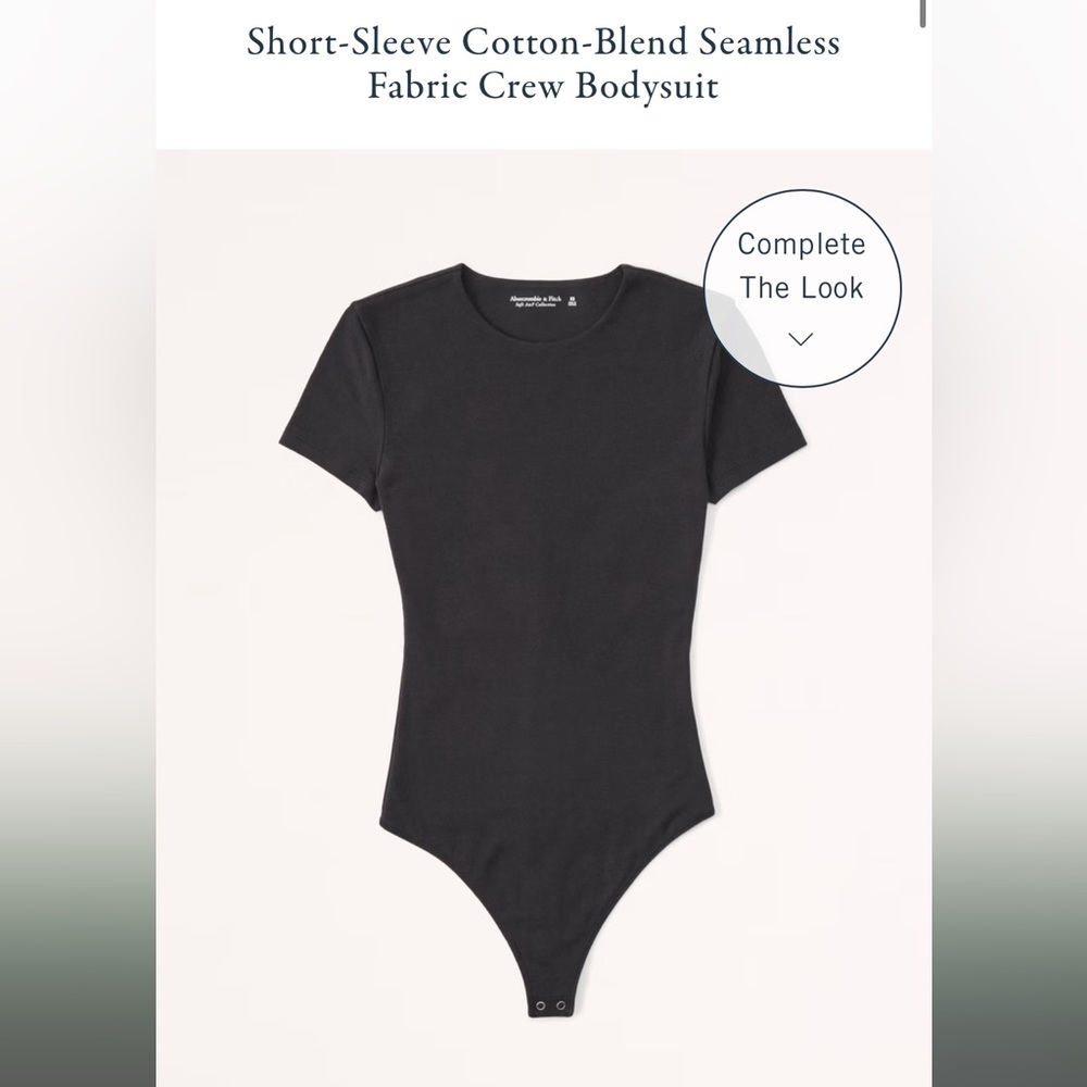 NWT Abercrombie Cotton Seamless Bodysuit